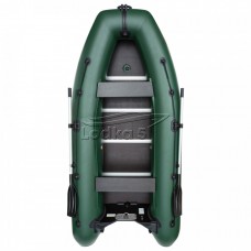 Kolibri KM-330DSL (Колібрі КМ-330ДСЛ) надувний кільовий човен темно-зелений + алюмінієвий пайол