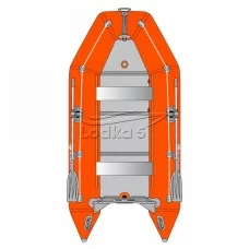 Kolibri KM-330D Profy (Колібрі КМ-330Д Профі) надувний кільовий човен помаранчевий + фанерний пайол