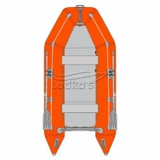 Kolibri KM-280 (Колібрі КМ-280) надувний моторний човен помаранчевий + книжка