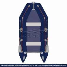 Kolibri KM-200 (Колібрі КМ-200) надувний моторний човен темно-синій + килимок