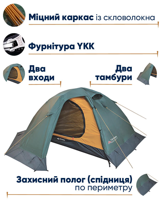 Намет Terra Incognita Mirage 2 в lodka5.com.ua